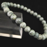 Japanese Natural Mt. Fuji Sazare Stone Bead Bracelet 6mm 11.05g with Certificate (ID:80340)