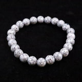 Japanese Natural Angel Snow Lite 8mm Bead Bracelet 18.5g (ID:81287)