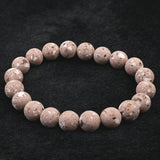 Japanese Natural Red Io Stone 10mm Bead Bracelet 22.1g (ID:81475)