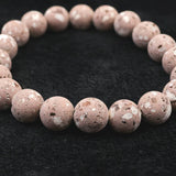 Japanese Natural Red Io Stone 10mm Bead Bracelet 22.1g (ID:81475)