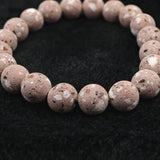 Japanese Natural Red Io Stone 10mm Bead Bracelet 22.1g (ID:81475)