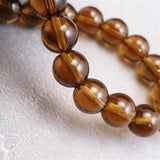 Japanese Natural Smoky Quartz 8mm Bead Bracelet 17.9g (ID:82099)