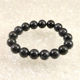 Natural Itoigawa Jadeite Black 12mm Bead Bracelet 54.5g with Certificate (ID:82492)