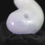 Natural Itoigawa Jadeite Lavender 30mm Magatama 12.4g with Certificate (ID:82788)