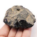 Japanese Natural Obsidian 78mm Rough Stone 118.7g (ID:83068)