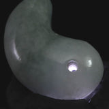 Natural Itoigawa Jadeite Light Green 30mm Magatama 12.23g with Certificate (ID:83445)