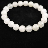 Japanese Natural Gray Quartz 10mm Bead Bracelet 29.1g (ID:83501)