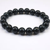 Japanese Natural Blue Kamuikotan Actinolite Schist 10mm Bead Bracelet 30.1g (ID:83701)