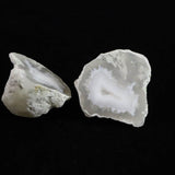 Japanese Natural Agate Grade AA Grade A Rough Stone Single-Sided Polished Pair 77.6g (ID:83979)