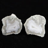 Japanese Natural Agate Grade AA Grade A Rough Stone Single-Sided Polished Pair 77.6g (ID:83979)