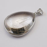Japanese Natural Rutilated Quartz 32mm Drop Pendanttop 15.7g (ID:84000)