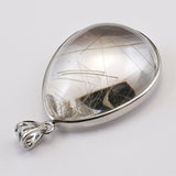 Japanese Natural Rutilated Quartz 32mm Drop Pendanttop 15.7g (ID:84000)