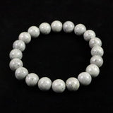 Japanese Natural Omi Rhyolite 10mm Bead Bracelet 28.1g (ID:84395)