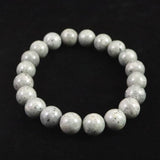 Japanese Natural Omi Rhyolite 10mm Bead Bracelet 28.1g (ID:84395)