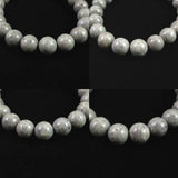 Japanese Natural Omi Rhyolite 10mm Bead Bracelet 28.1g (ID:84395)