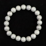 Japanese Natural Omi Rhyolite 10mm Bead Bracelet 28.1g (ID:84395)