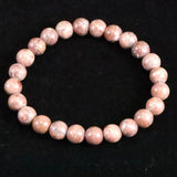 Japanese Natural Red Tosa Sakura 8mm Bead Bracelet 16.9g (ID:85408)