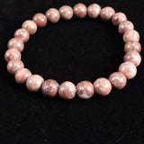 Japanese Natural Red Tosa Sakura 8mm Bead Bracelet 16.9g (ID:85408)