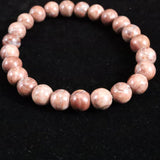 Japanese Natural Red Tosa Sakura 8mm Bead Bracelet 16.9g (ID:85408)