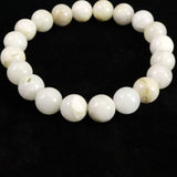 Japanese Natural Gray Onokoro Quartz 10mm Bead Bracelet 29.0g (ID:85773)
