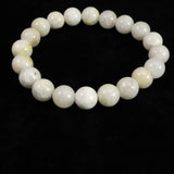 Japanese Natural Gray Onokoro Quartz 10mm Bead Bracelet 29.0g (ID:85773)