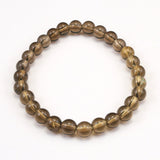 Japanese Natural Smoky Quartz 7mm Bead Bracelet 13.4g (ID:85812)