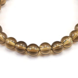 Japanese Natural Smoky Quartz 7mm Bead Bracelet 13.4g (ID:85812)