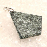 Japanese Natural Tono Amphibolite Fan Shape Pendanttop 9.8g (ID:85837)