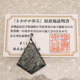 Japanese Natural Tono Amphibolite Fan Shape Pendanttop 9.8g (ID:85837)