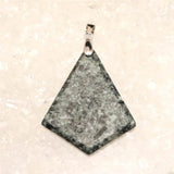 Japanese Natural Tono Amphibolite Fan Shape Pendanttop 9.8g (ID:85837)