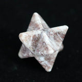Japanese Natural Arknite Jasper 22mm Star Polyhedron 4.76g (ID:85917)