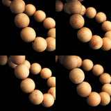 Japanese Natural Izumo Black Pine Wood 12mm Bead Bracelet 11.1g (ID:85942)