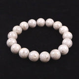 Japanese Natural Ninigi Quartz 12mm Bead Bracelet 41.3g (ID:86221)