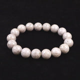 Japanese Natural Ninigi Quartz 12mm Bead Bracelet 41.3g (ID:86221)