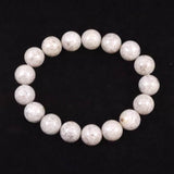 Japanese Natural Ninigi Quartz 12mm Bead Bracelet 41.3g (ID:86221)