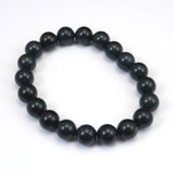 Japanese Natural Dark Blue Kamuikotan Actinolite Schist 10mm Bead Bracelet 30.4g (ID:86294)