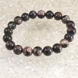 Japanese Natural Botan Stone 10mm Bead Bracelet 26.8g (ID:86557)
