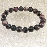 Japanese Natural Botan Stone 10mm Bead Bracelet 26.8g (ID:86557)