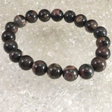 Japanese Natural Botan Stone 10mm Bead Bracelet 26.8g (ID:86557)