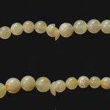 Japanese Natural Yellow Onokoro Quartz S Grade 8mm Bead Bracelet 18.1g (ID:86648)