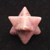 Japanese Natural Rhodonite 22mm Star Polyhedron 5.2g (ID:86672)