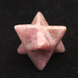 Japanese Natural Rhodonite 22mm Star Polyhedron 5.2g (ID:86672)