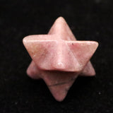 Japanese Natural Rhodonite 22mm Star Polyhedron 5.2g (ID:86672)