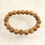 Japanese Natural Ise Cedar Wood 10.5mm Bead Bracelet 6.5g (ID:86683)