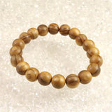 Japanese Natural Ise Cedar Wood 10.5mm Bead Bracelet 6.5g (ID:86683)