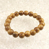 Japanese Natural Ise Cedar Wood 10.5mm Bead Bracelet 6.5g (ID:86683)