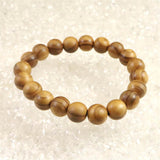 Japanese Natural Ise Cedar Wood 10.5mm Bead Bracelet 6.5g (ID:86683)