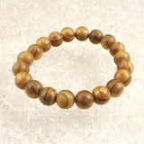 Japanese Natural Ise Cedar Wood 10.5mm Bead Bracelet 6.5g (ID:86683)