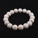Japanese Natural Ninigi Quartz 12mm Bead Bracelet 41.6g (ID:87013)