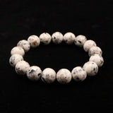 Japanese Natural Ise Granite 12mm Bead Bracelet 41.9g (ID:87927)